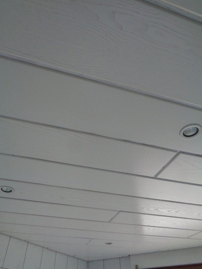 Holzdecke weiß