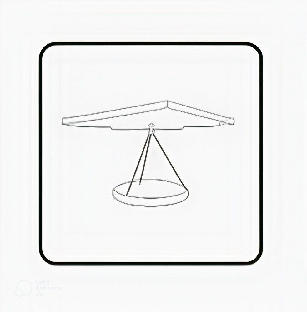 Dibujo lineal de un ala delta con un arnés de piloto suspendido debajo de las alas.