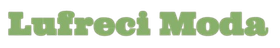 La palabra "Lufreci Moda" en una fuente serif de color verde salvia, en negrita, sobre un fondo blanco.
