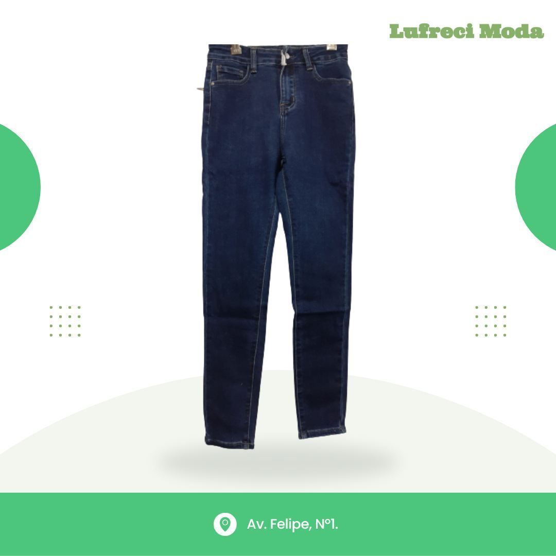 Pantalones vaqueros de mezclilla azul 