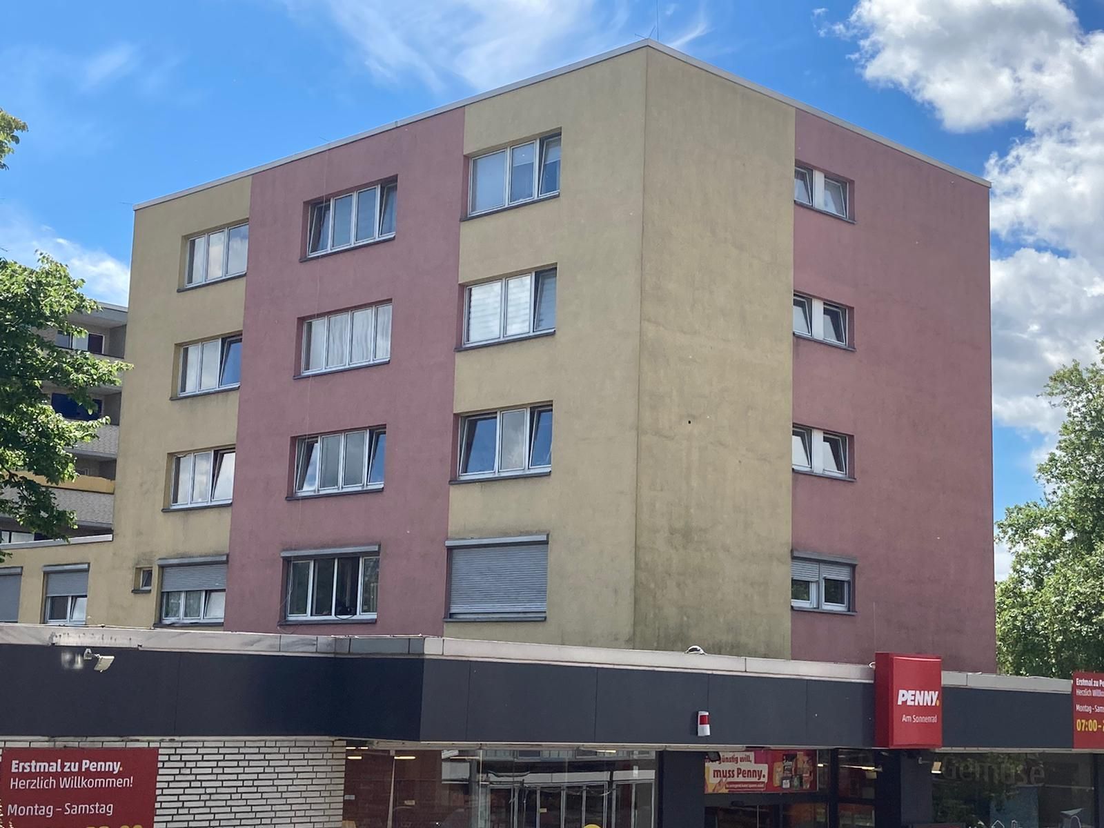 Unrenovierte Hausfassade