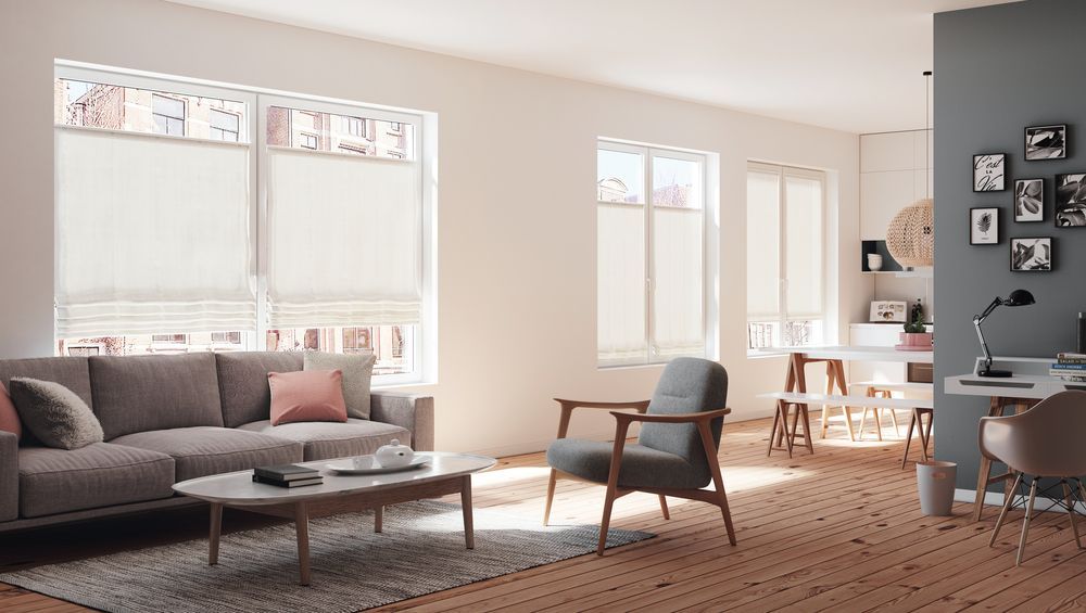 Faltrollo Funktion wie Plissee
in beide Richtungen zu öffnen