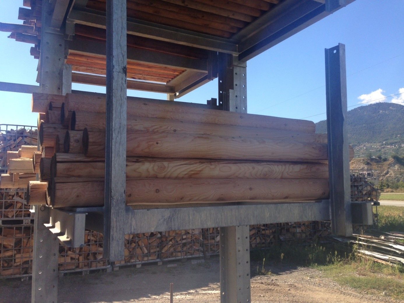 Piquets ou perches en bois