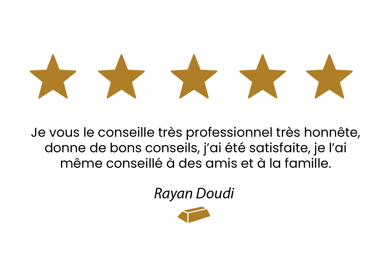 Avis déposé sur le site de la boutique Athan'or