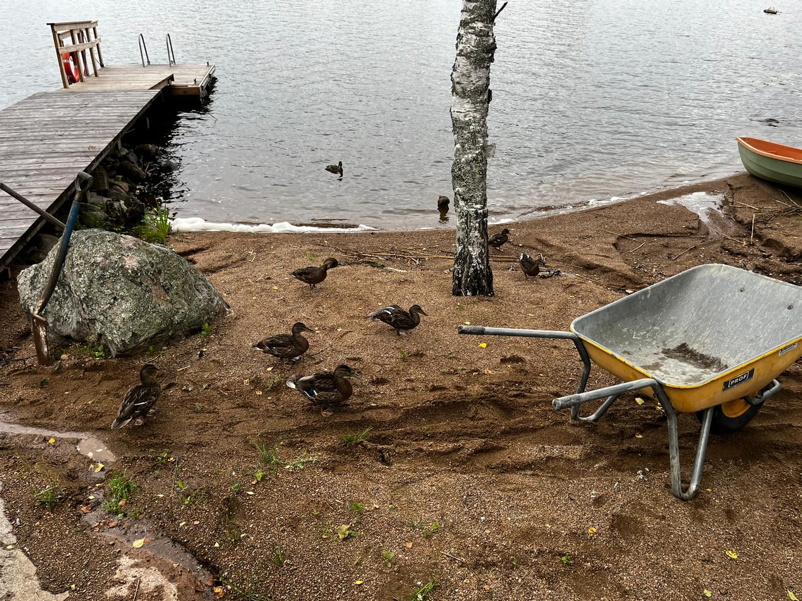 Terassin rakentaminen.