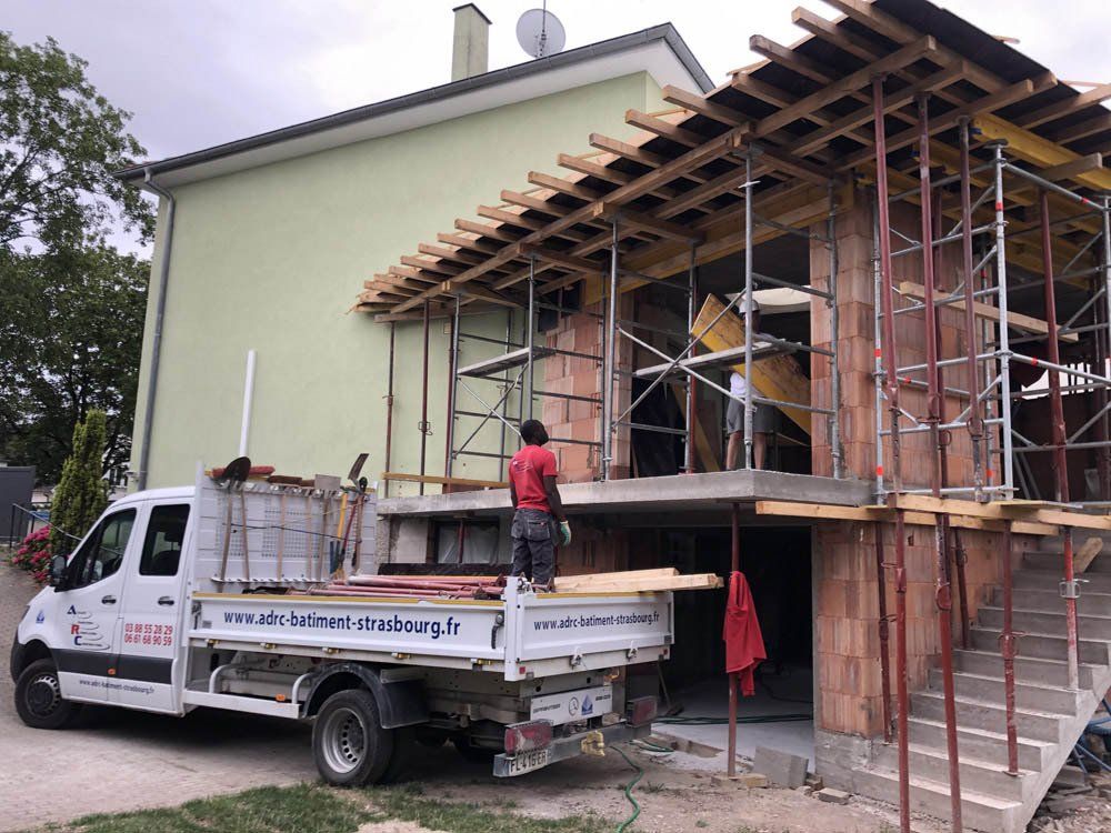 CONSTRUCTION D'UNE EXTENSION DE MAISON