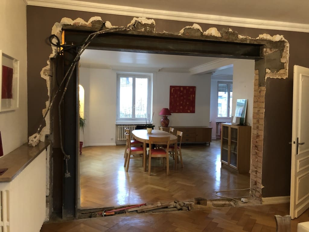 DEMOLITION D'UN MUR PORTEUR A STRASBOURG