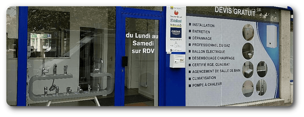 Vitrine entreprise Martin Percce
