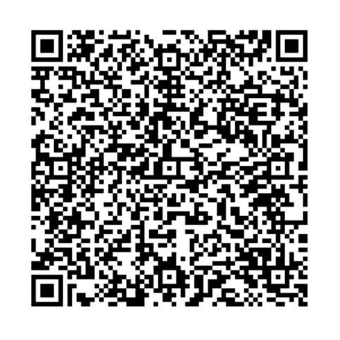 Ein schwarzweißer QR-Code auf weißem Hintergrund.