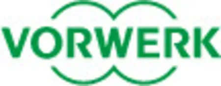 Vorwerk-Logo: Grüner Text mit zwei ineinander verschlungenen grünen Kreisen.