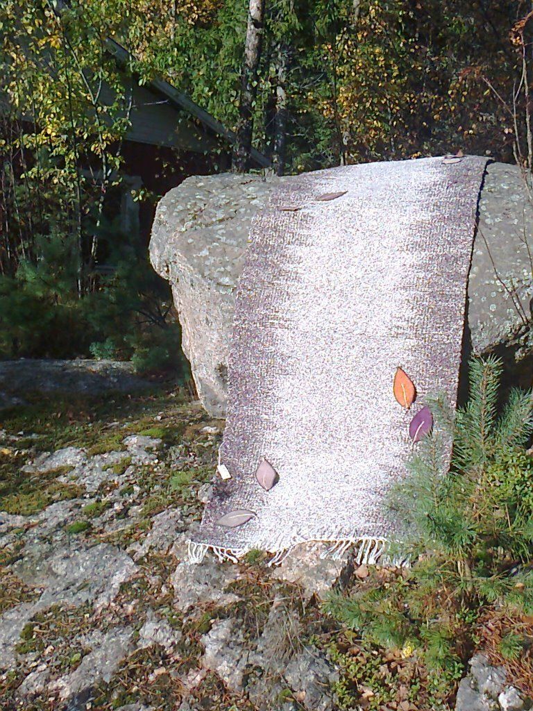 Iso kivi keskellä metsää