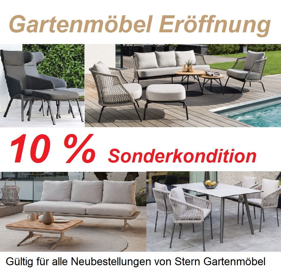 Gartenmöbel Eröffnung