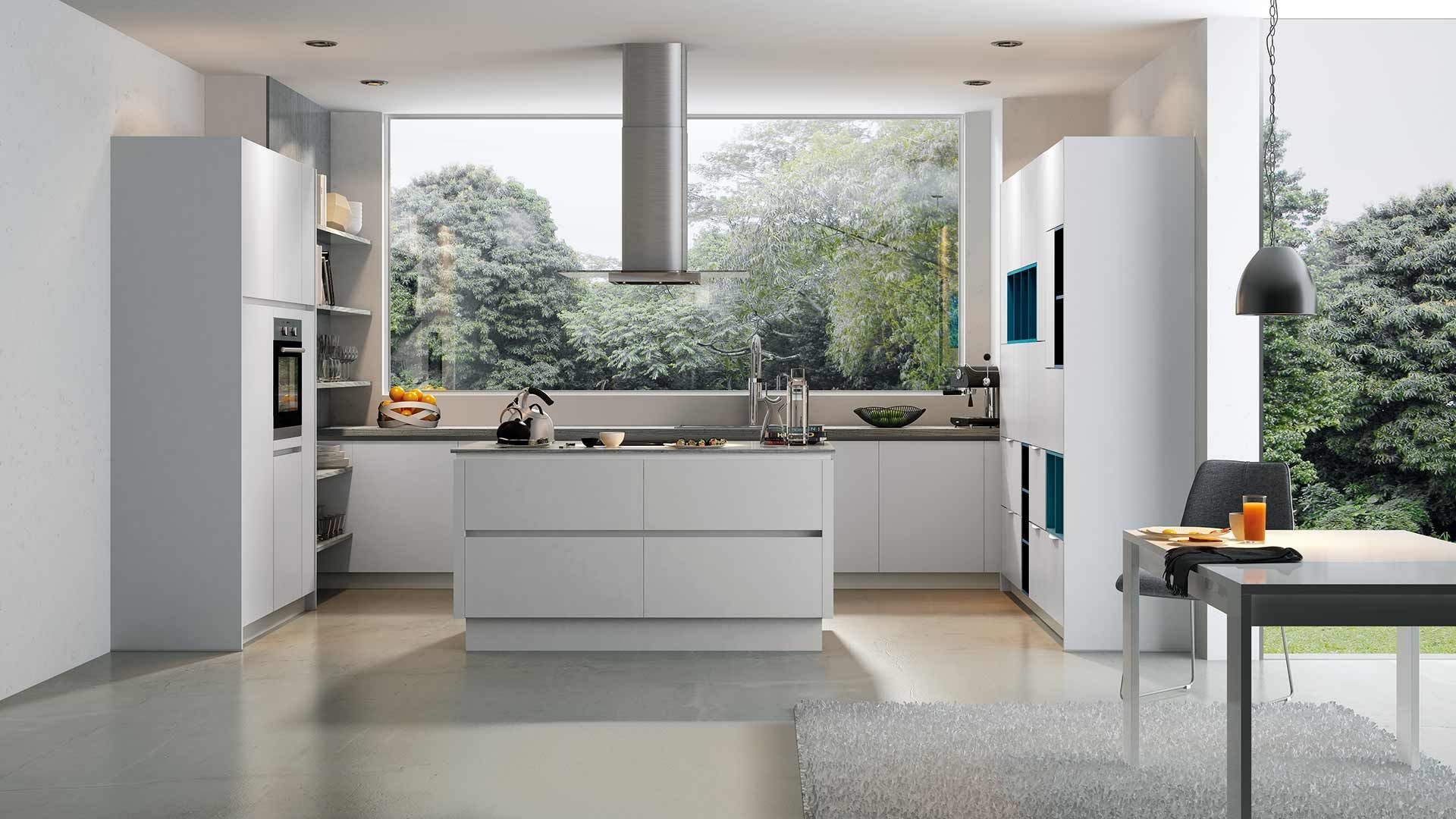 weiße Küche von Contur