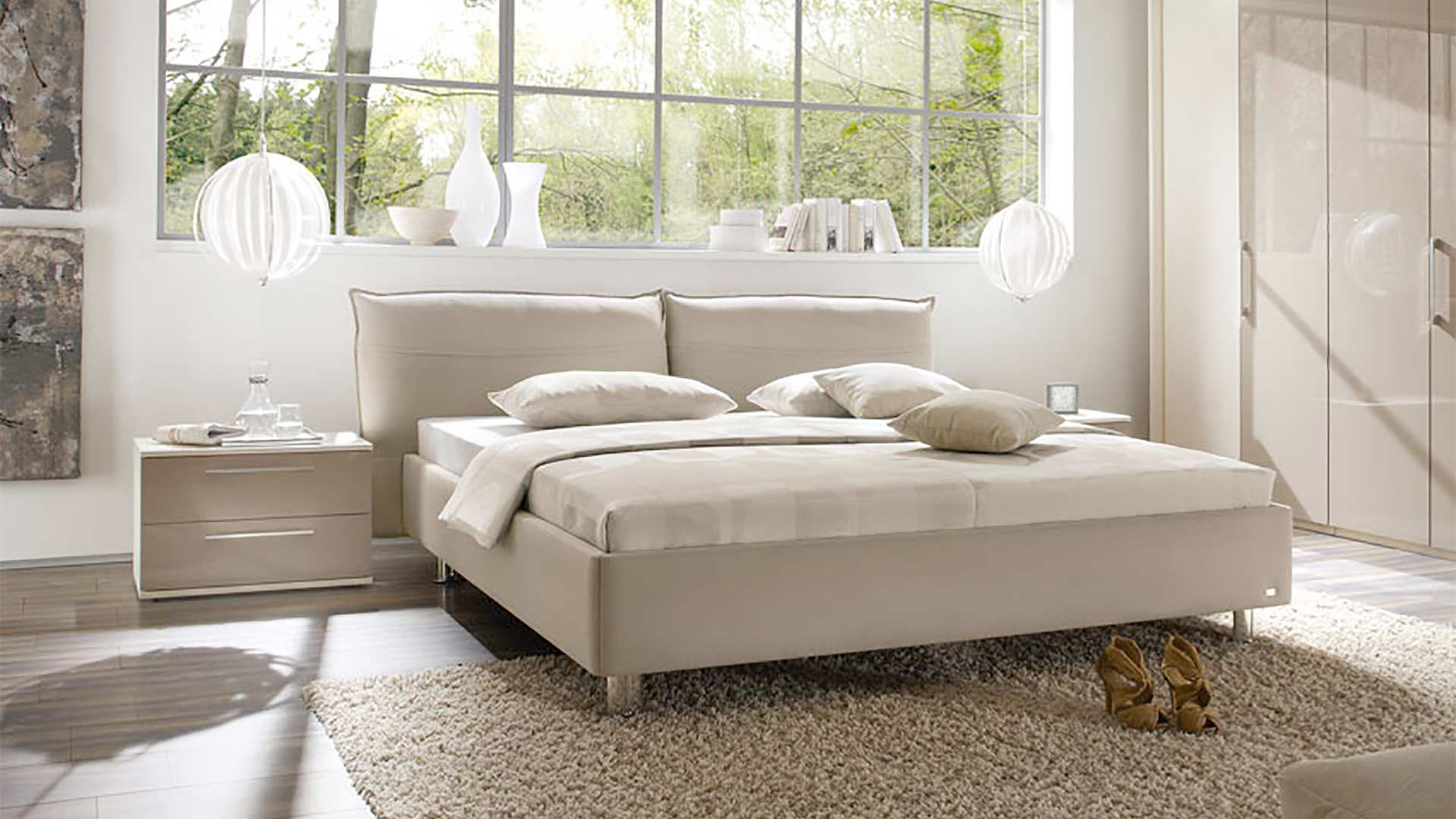 beiges Bettgestell von Ruf