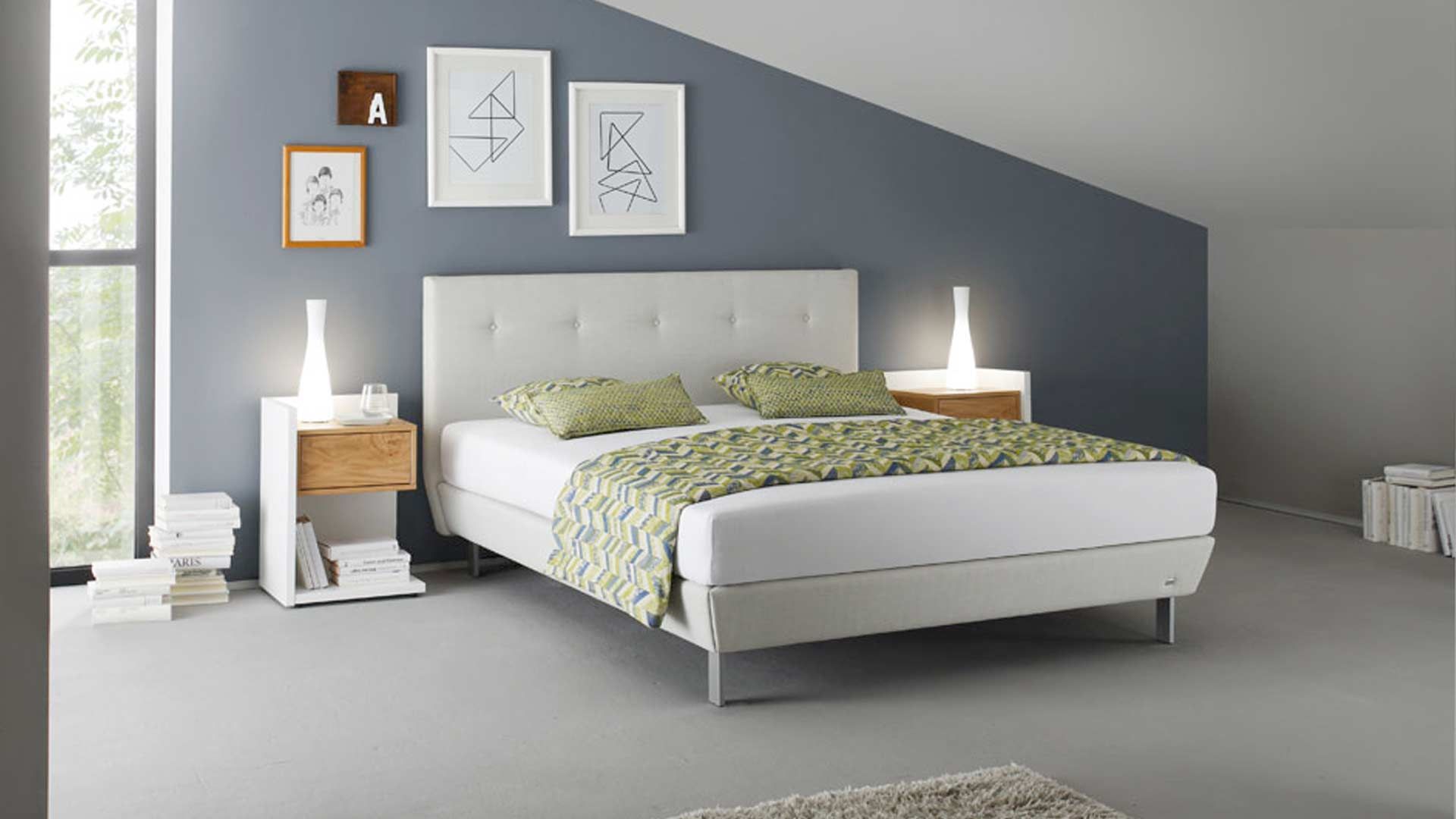 Weißes Bett von Ruf