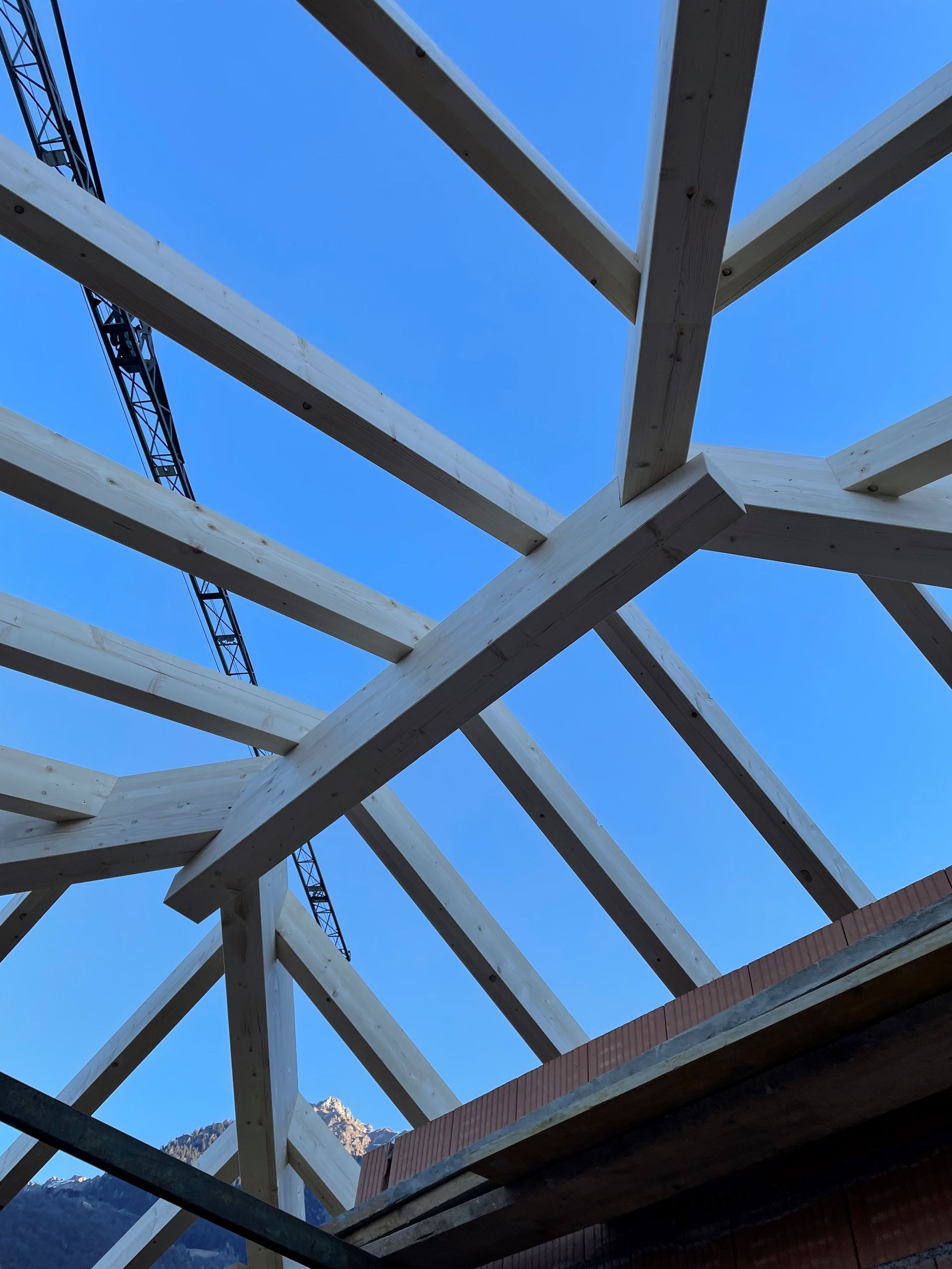 Dettaglio colmo a sbalzo