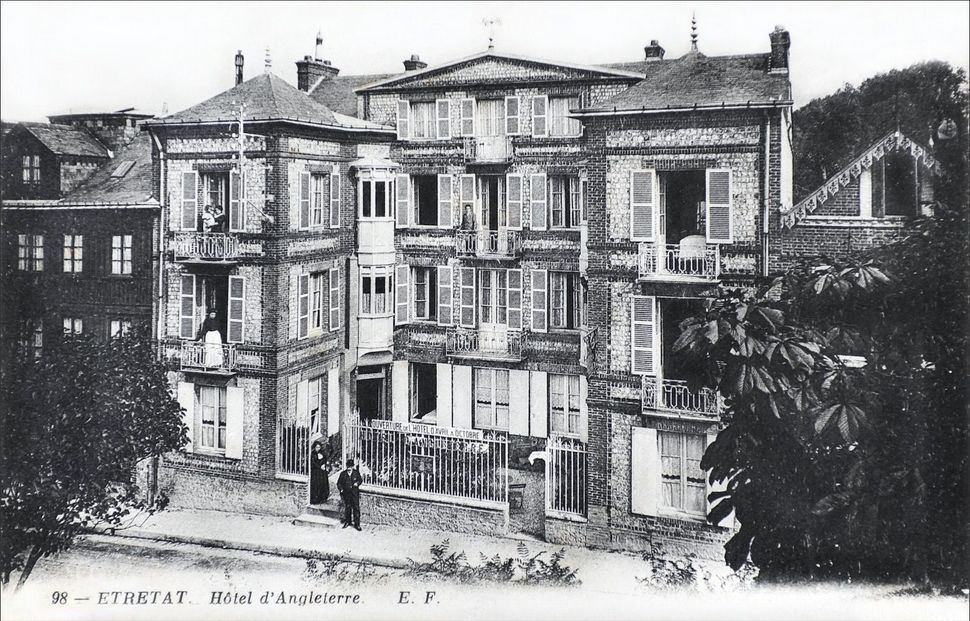 Hotel Angleterre Etretat 1950 style Photo vintage Hotel Angleterre Etretat 1950 style