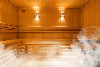 Sauna mit Nebel