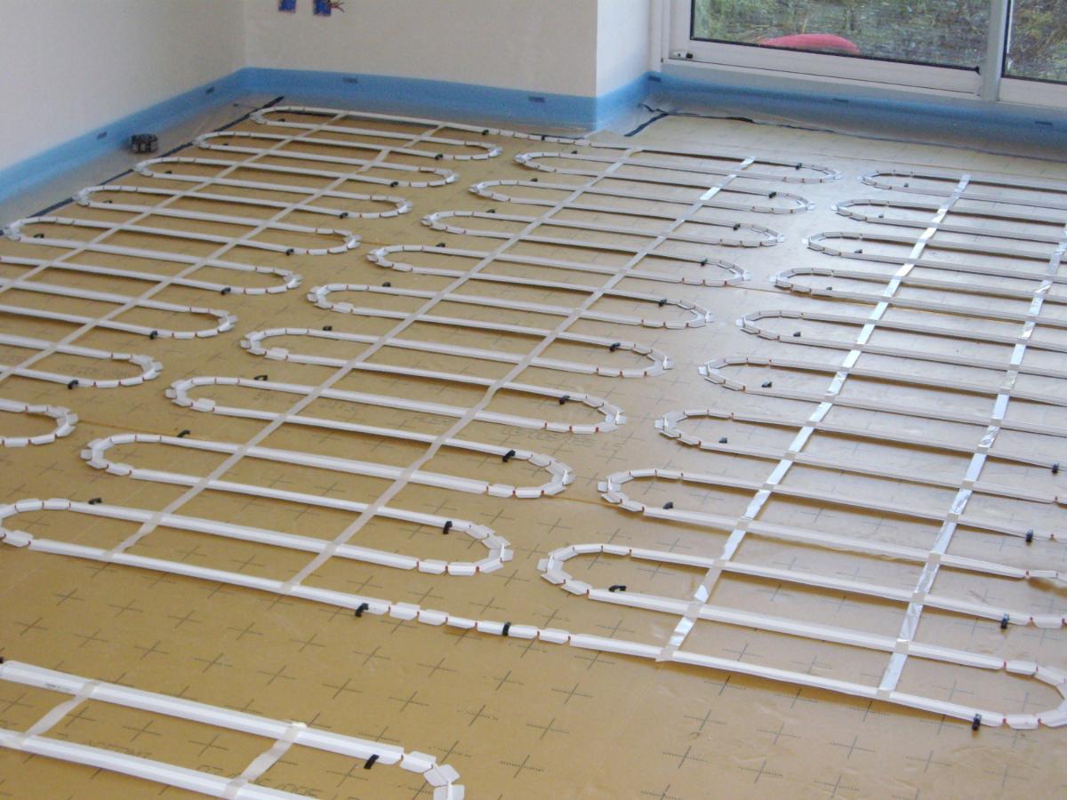 Pose de plancher électrique