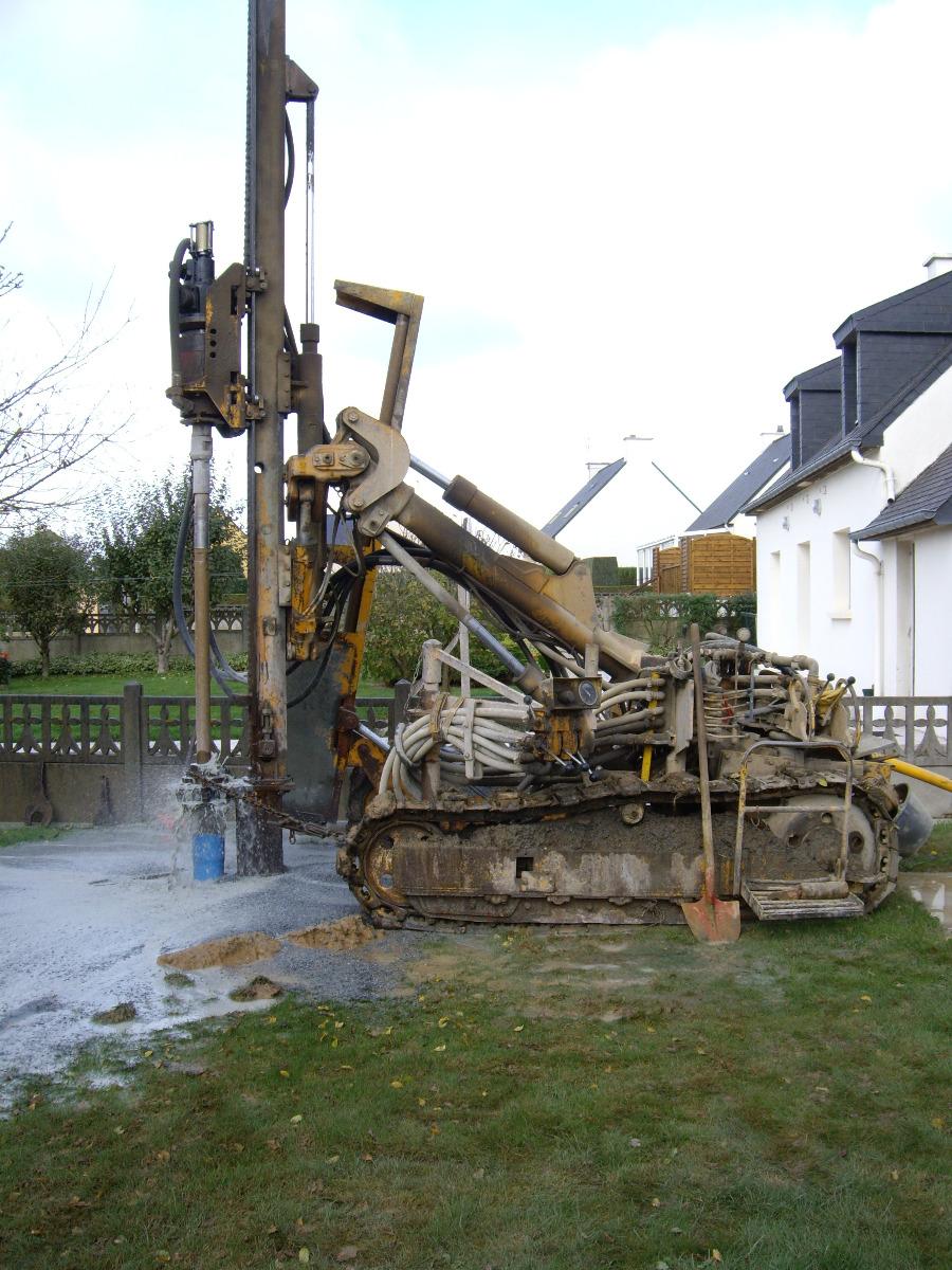 Intervention pour géothermie