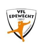 VFL Edewecht 1897 handball logo with orange figure and black shield text