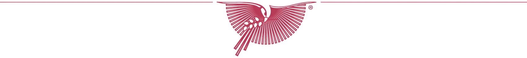 Logo mit rotem Schmetterling auf weißem Hintergrund