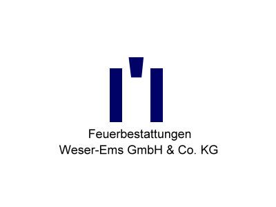 Logo for Bestattungen Weser-Ems GmbH & Co. KG in blue and black