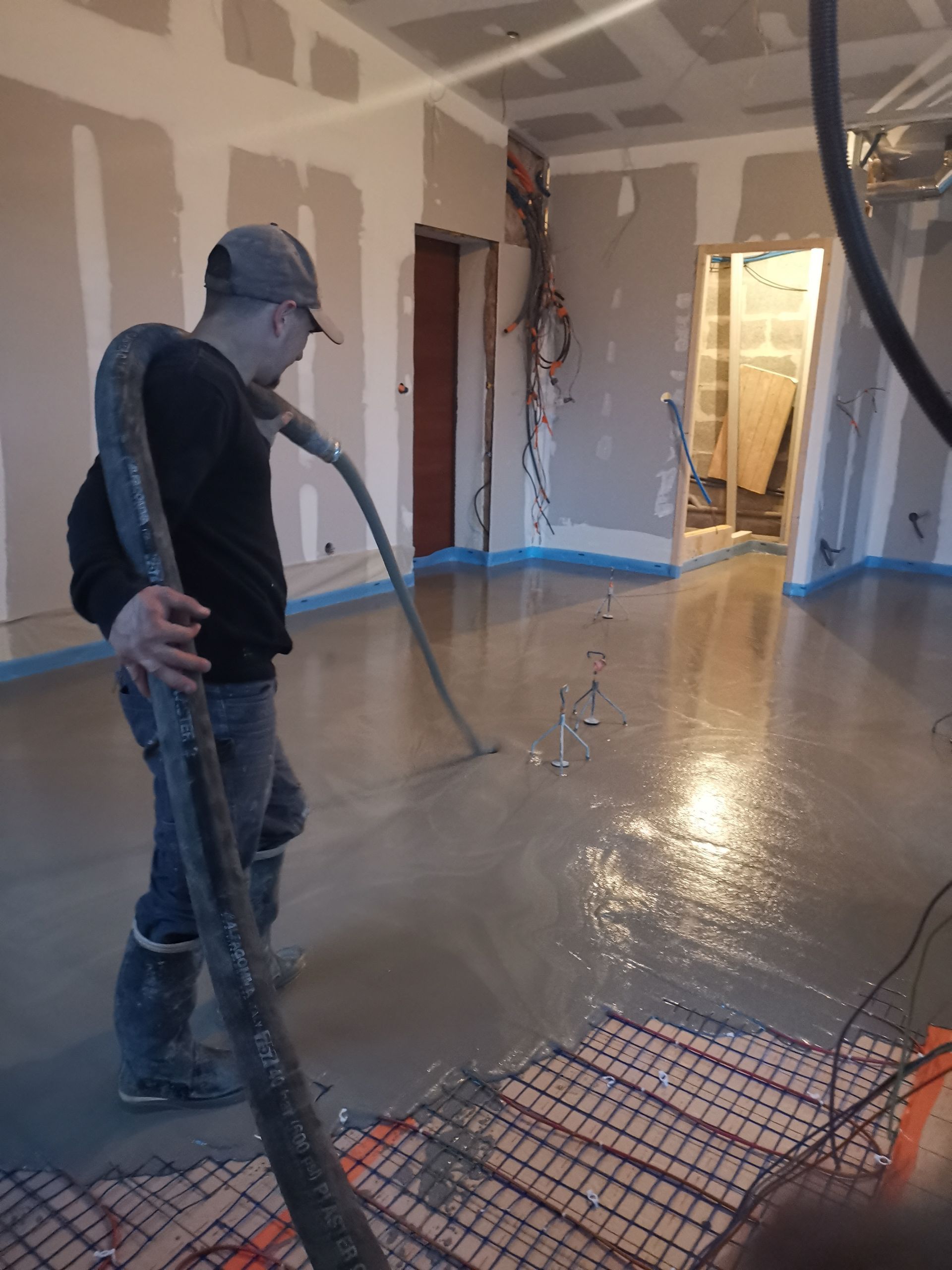 Coulage d'une chappe