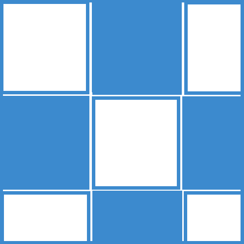 Schéma pose droite en damier