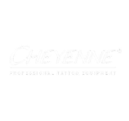 Logotipo de equipo de tatuaje profesional Cheyenne.