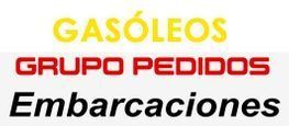 A sign that says gasoleos grupo pedidos embarcaciones