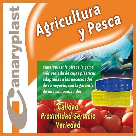 Un anuncio de Canaryplast Agricultura y Pesca.
