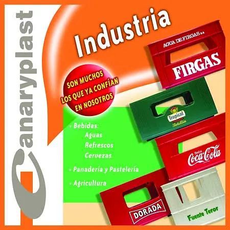 Un anuncio de Canaryplast muestra una variedad de productos.