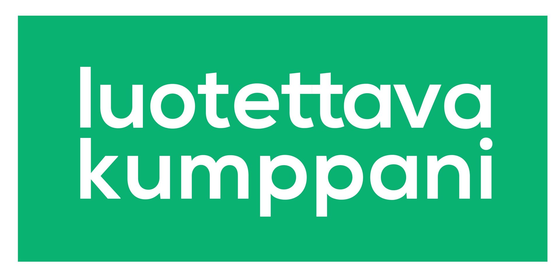 luotettava kumppani -logo