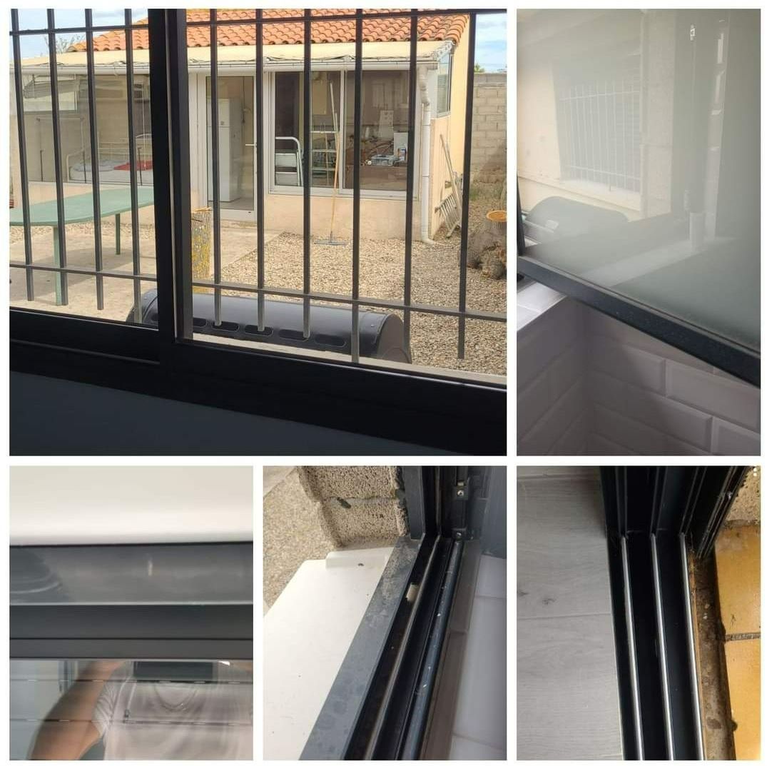 Montage photo avant-après de nettoyage de vitres