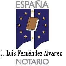 The logo for espana j. luis fernandez alvarez notario