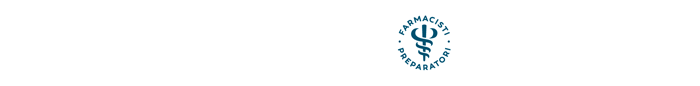 Logo farmacia della pista e logo farmacie specializzate