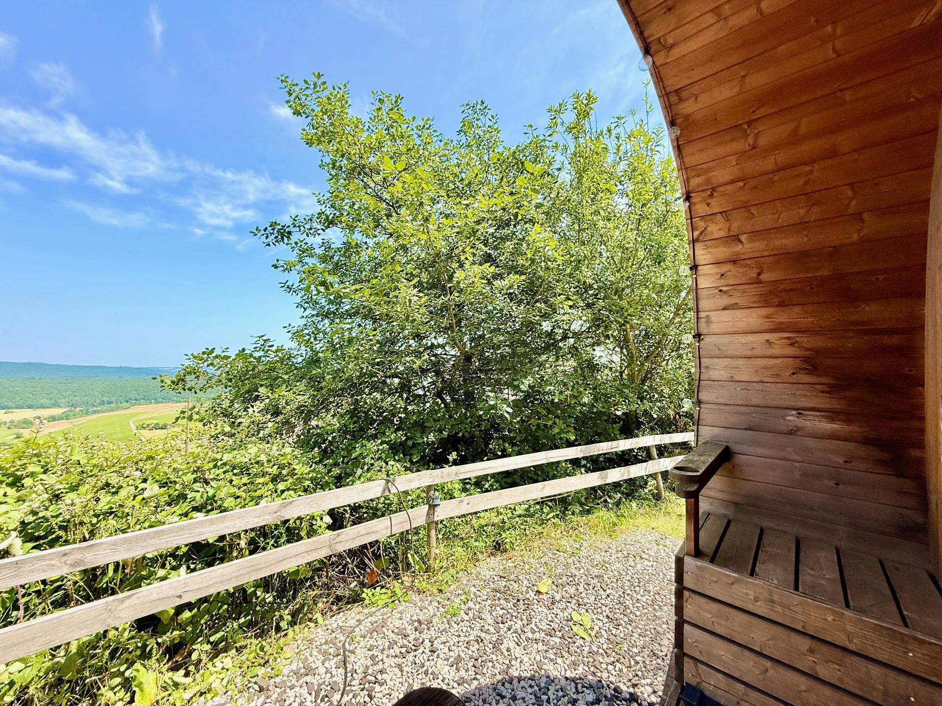 Blick aus einem Schlummerfass