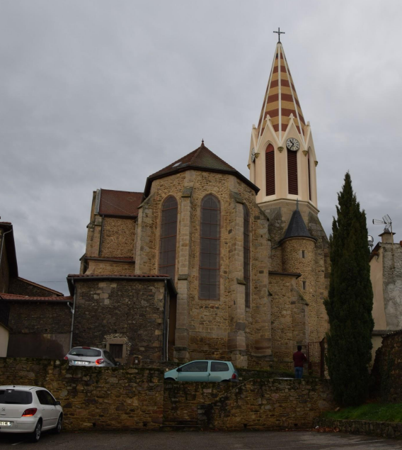 Église  de Saint-Maurice-sur-Dargoire de jour