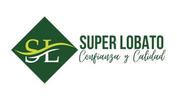 Logotipo para Super Lobato con emblema &ldquo;SL&rdquo; en diamante verde y el lema &ldquo;Confianza y Calidad&rdquo; en texto verde oscuro.
