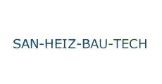 Textlogo für SAN-HEIZ-BAU-TECH in Blaugrün auf weißem Hintergrund.