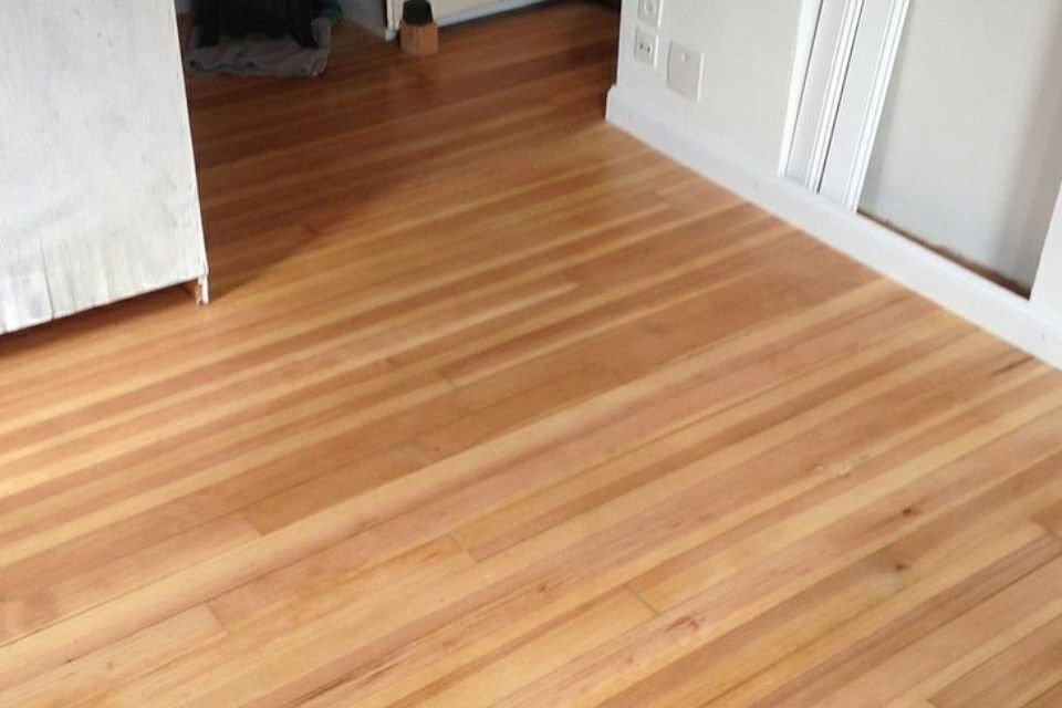 Pitchpine-Boden nachher, Boden- und Wandbeläge Th. Keller