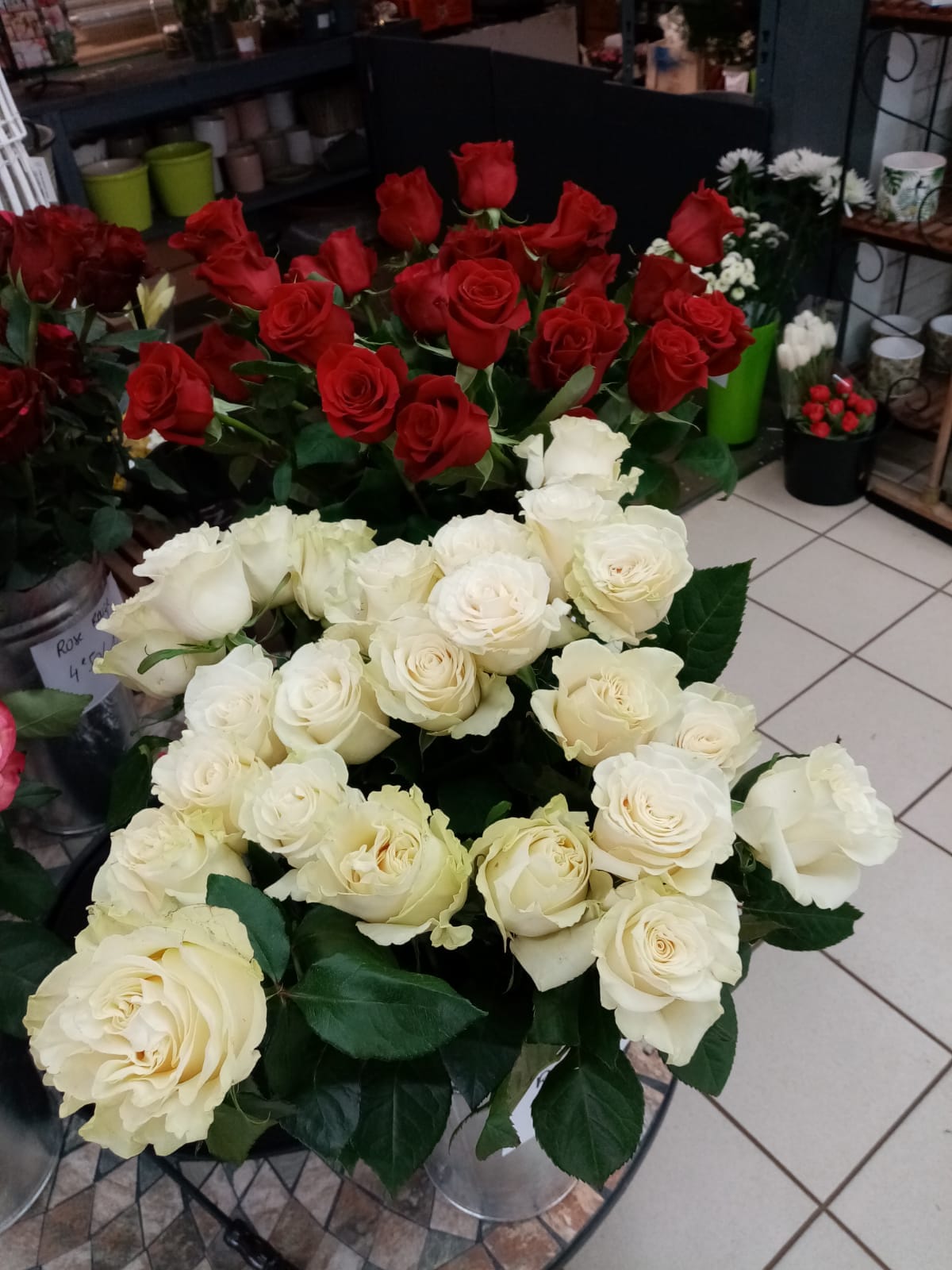 Des fleurs fraîchement coupées