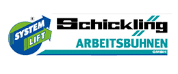 Ein Logo für eine Firma namens System Lift Arbeitsbühnen