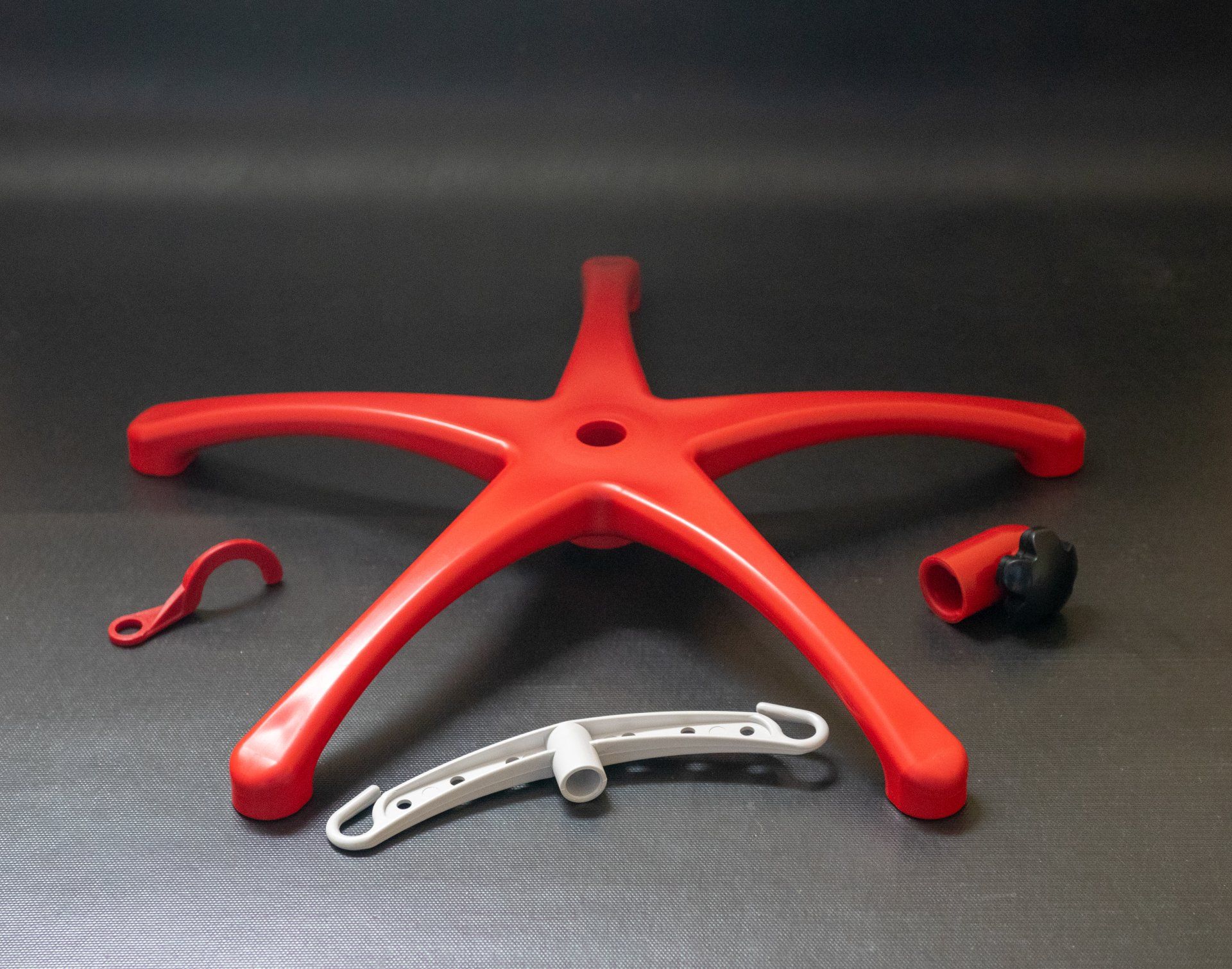 Composants plastiques pour pied à perfusion