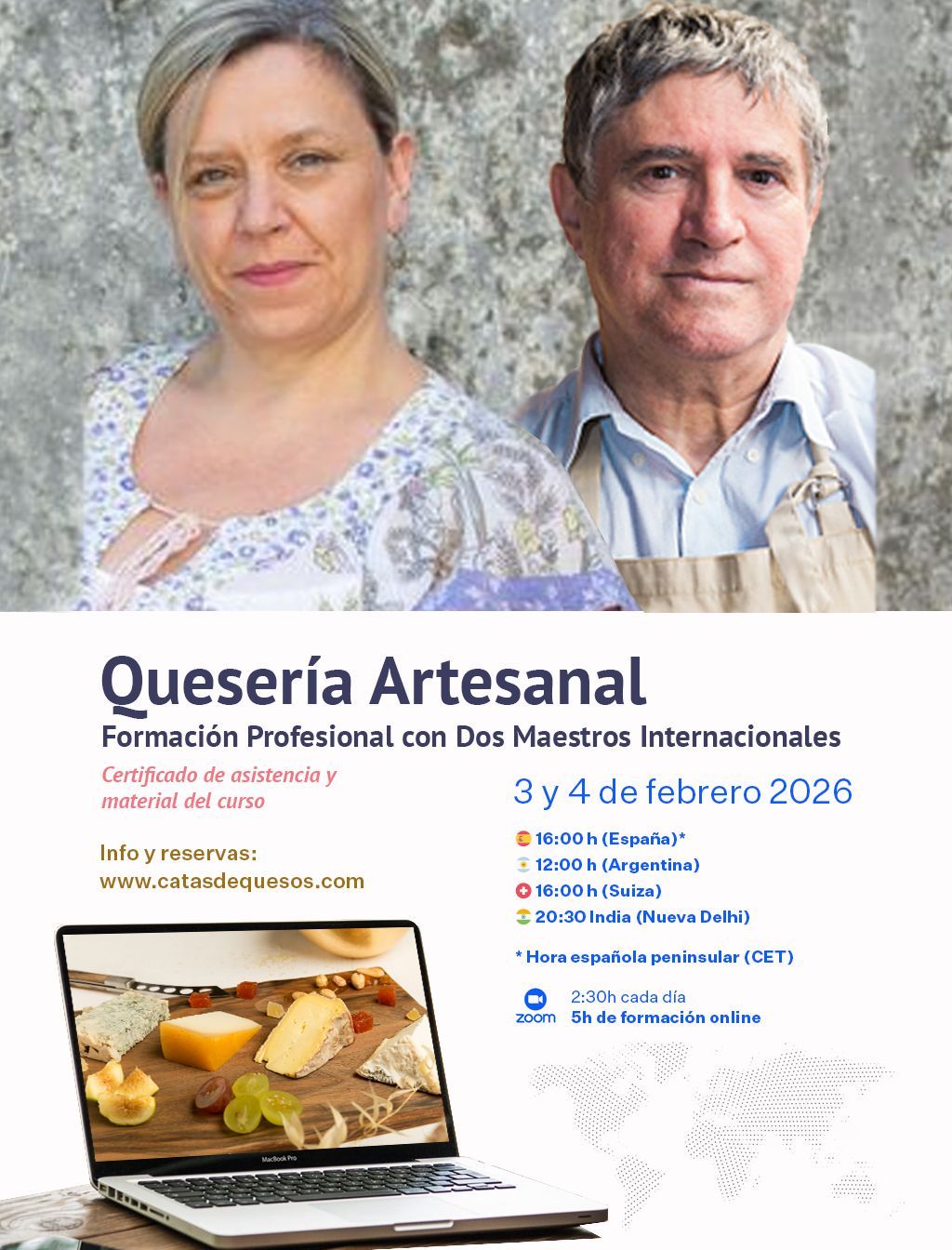 Estanterías con ruedas de queso curado, de distintos tamaños y color dorado, en un almacén de madera.