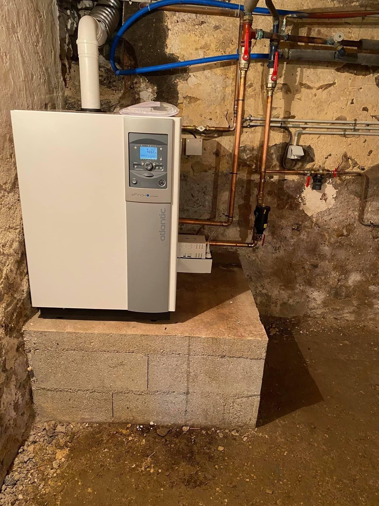 installation chaudière condensation  ATLANTIC