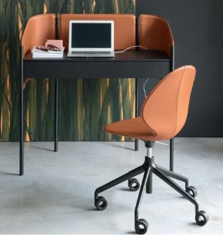 Scrivania sedia con rotelle