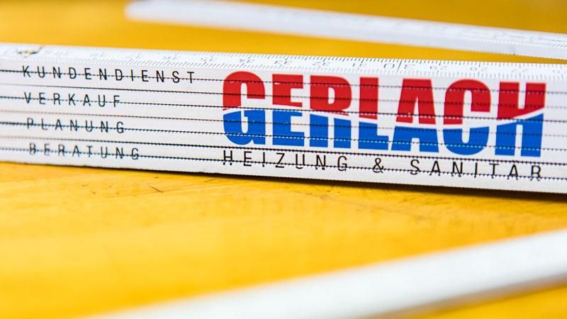 Ein Lineal mit dem Wort Gerlach darauf