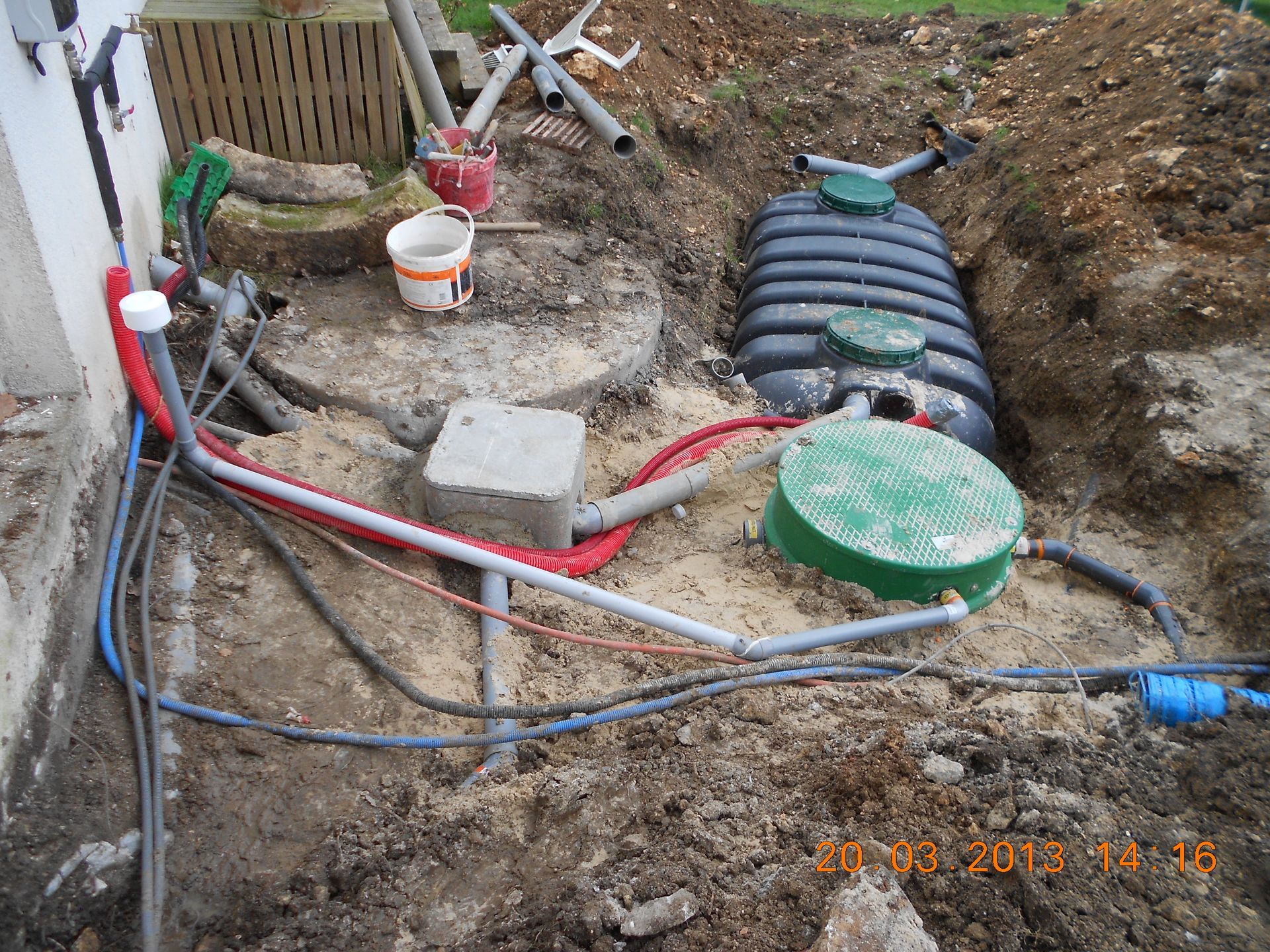 Raccordement d'une fosse septique